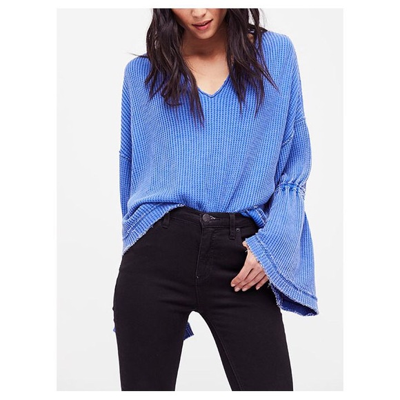 NWT Free People Dahlia Thermal Knit Sweater - Picture 2 of 8